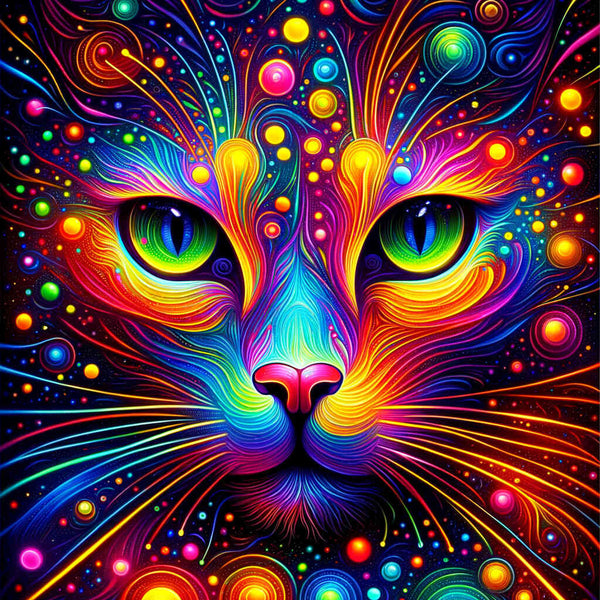Paint by Numbers - Neon Cat