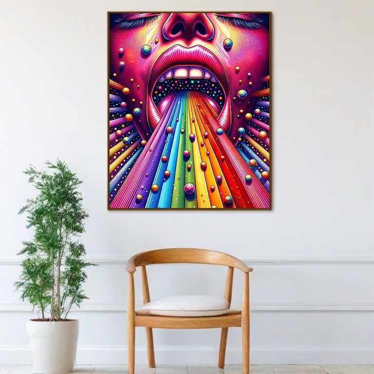 Paint by Numbers - Rainbow mouth