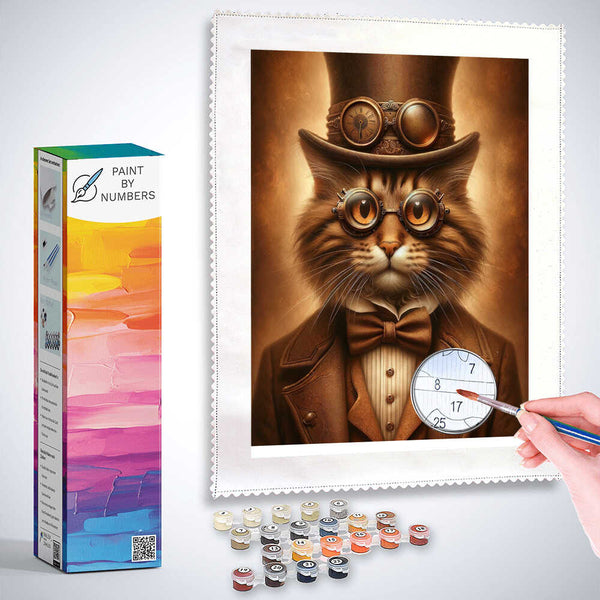 Paint by Numbers - Cylinder Cat