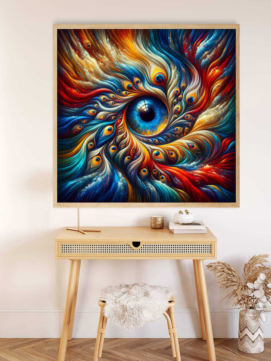 Paint by Numbers - Abstract Peacock Eyes