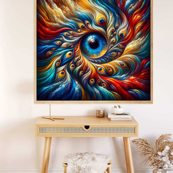Paint by Numbers - Abstract Peacock Eyes