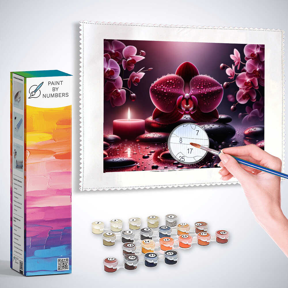 Paint by Numbers - Bordeaux Orchid