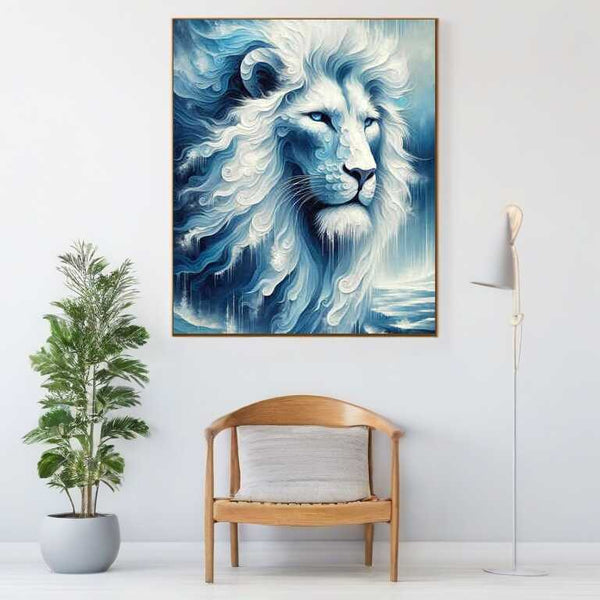 Snow lion - Paint by Numbers