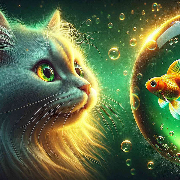 Paint by Numbers - Cat and goldfish