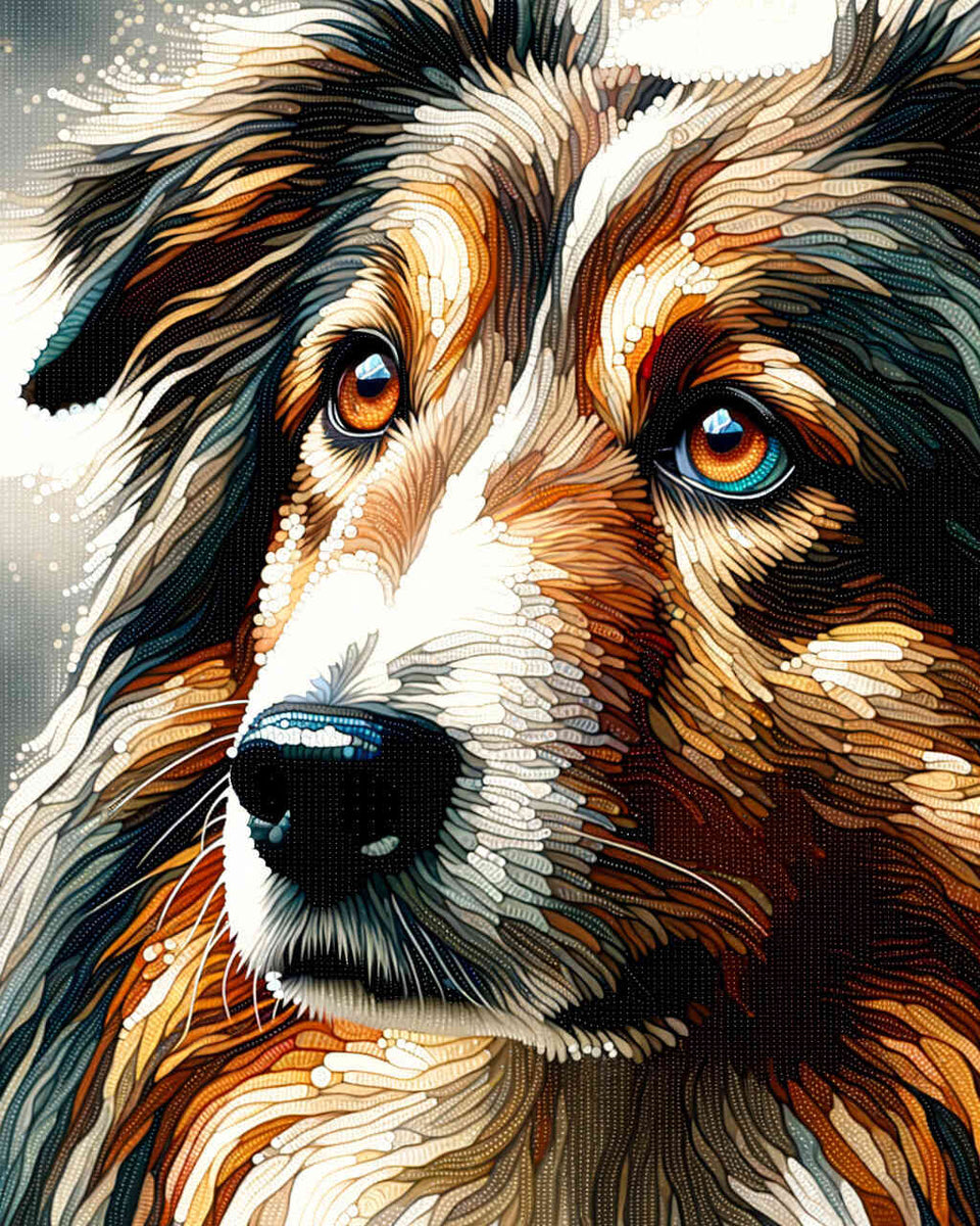 Paint by Numbers - Mountain Dog Portrait
