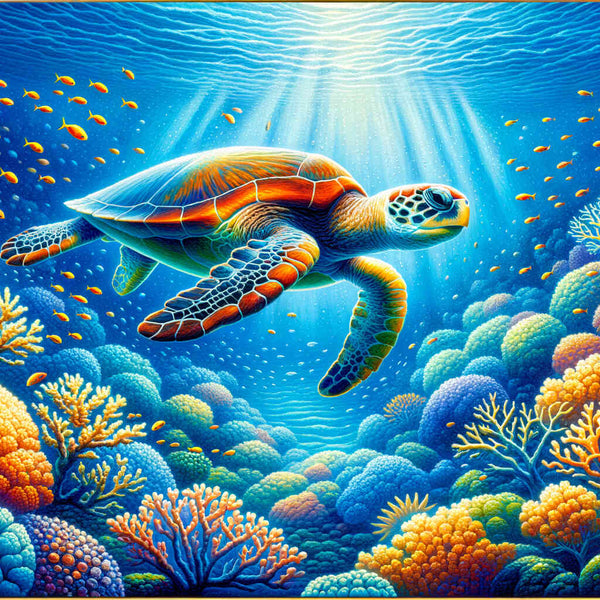 Paint by Numbers - Turtle Coral