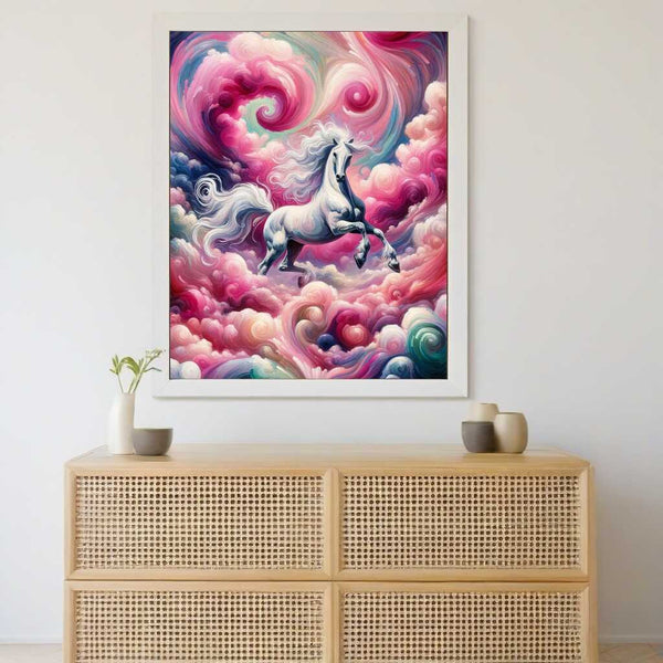 horse dream pink - Paint by Numbers