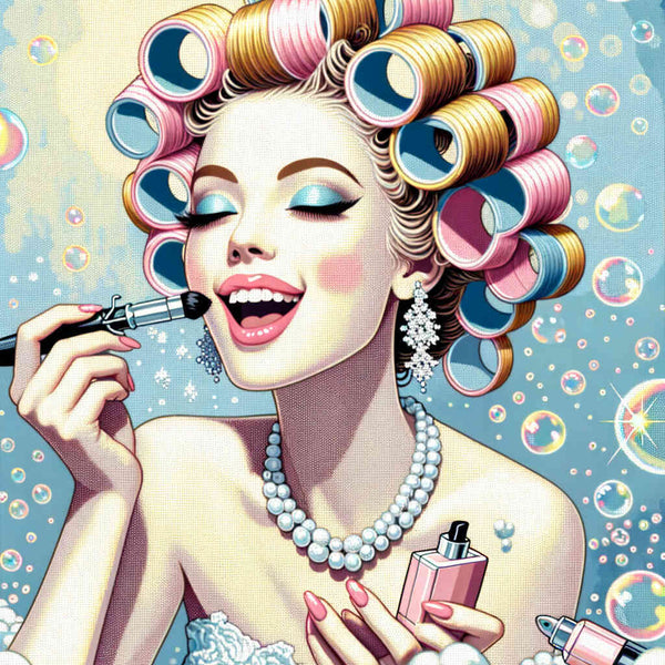 Paint by Numbers - Woman with curlers