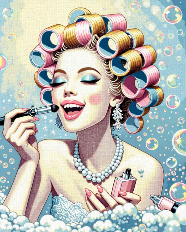 Paint by Numbers - Woman with curlers
