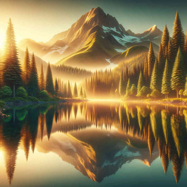 Paint by Numbers - Forest lake