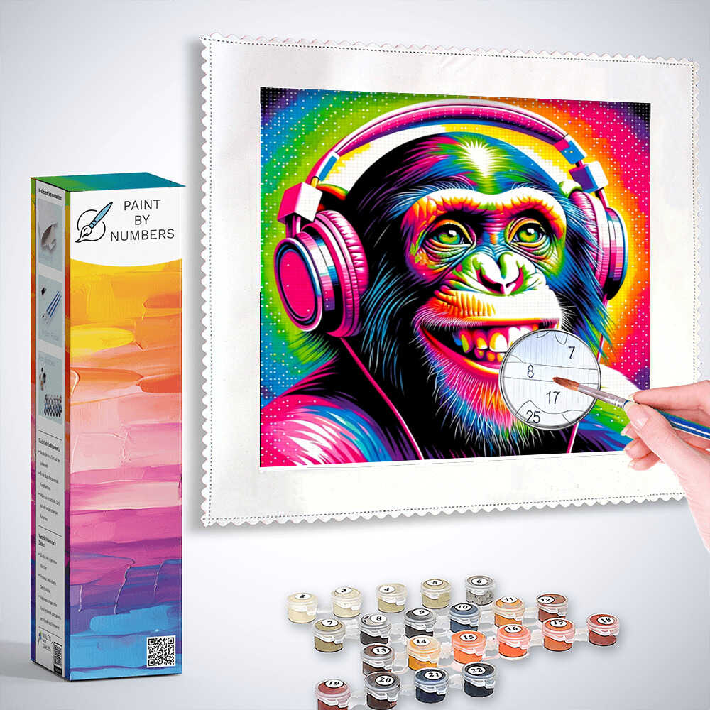 Paint by Numbers - Funny Monkey
