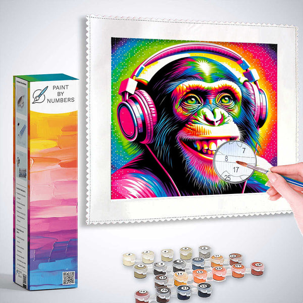 Paint by Numbers - Funny Monkey