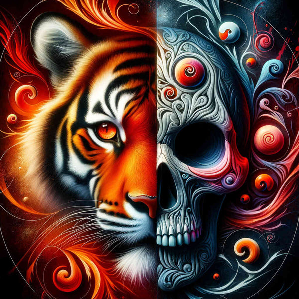 tiger skull - Paint by Numbers