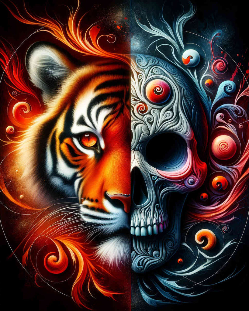 tiger skull - Paint by Numbers