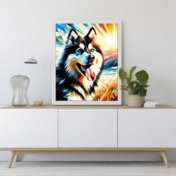 Paint by Numbers - Husky portait