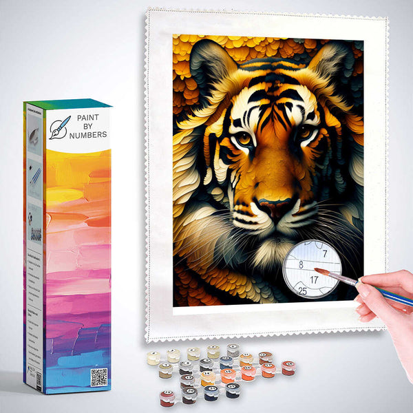 Paint by Numbers - Tiger Looks at