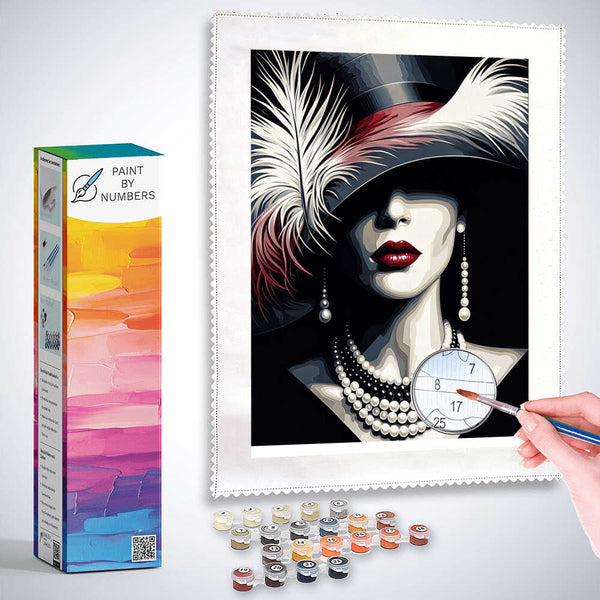 Paint by Numbers - Hat with Woman