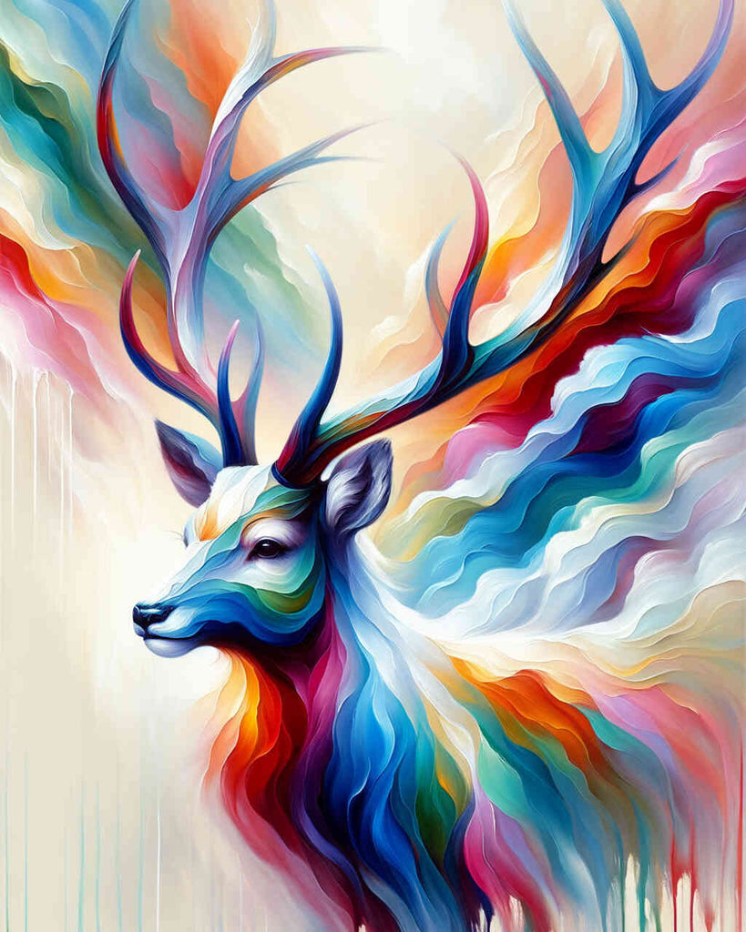 Deer in color - Paint by Numbers