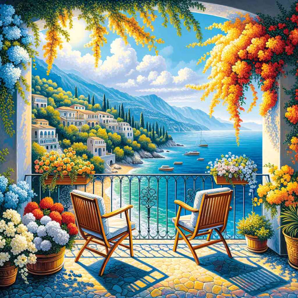 Paint by Numbers - Novelist View of the Sea