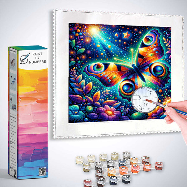 Paint by Numbers - Peacock Butterfly