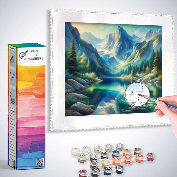 Paint by Numbers - Clear Mountain Lake
