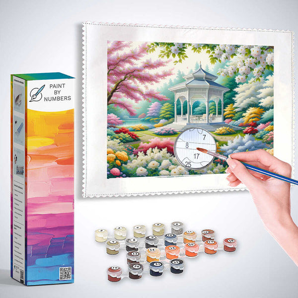 Pavilion in the park - Paint by Numbers