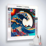 Diamond Painting - Welle Paperart - gedruckt in Ultra-HD - Abstrakt, Neu eingetroffen, Quadratisch, Schiffe