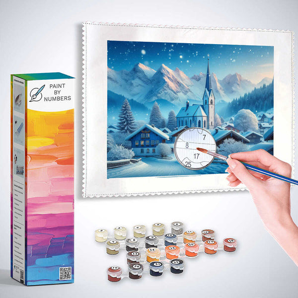 Winter village - Paint by Numbers
