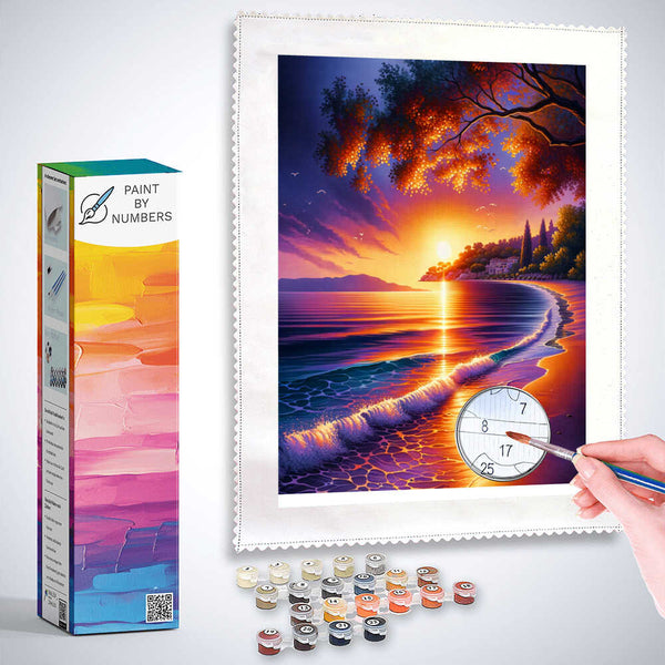 Paint by Numbers - Sunset Romantic Bay