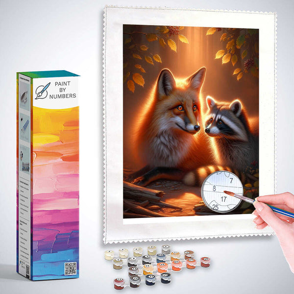 Paint by Numbers - Fox and Washable Friends