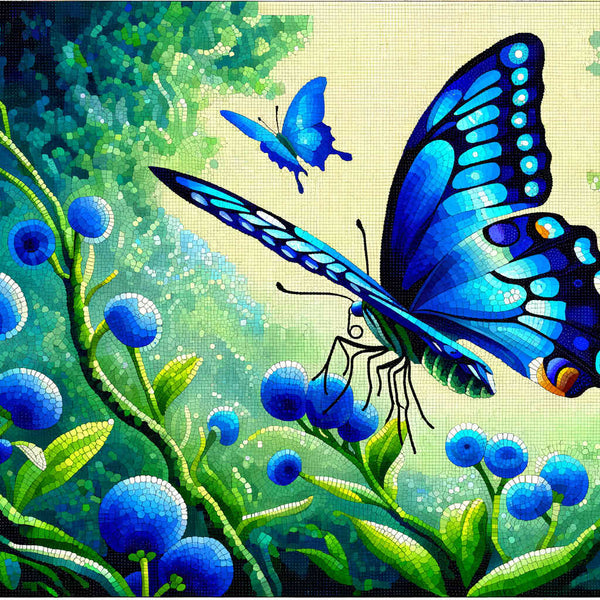Blue butterfly - Paint by Numbers