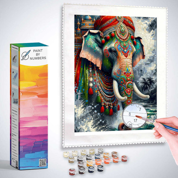 Indian elephant - Paint by Numbers