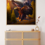 Malen nach Zahlen - Adler seitlich - hochwertige Leinwand - 170523, Adler, Neu eingetroffen, Quadratisch, Tiere