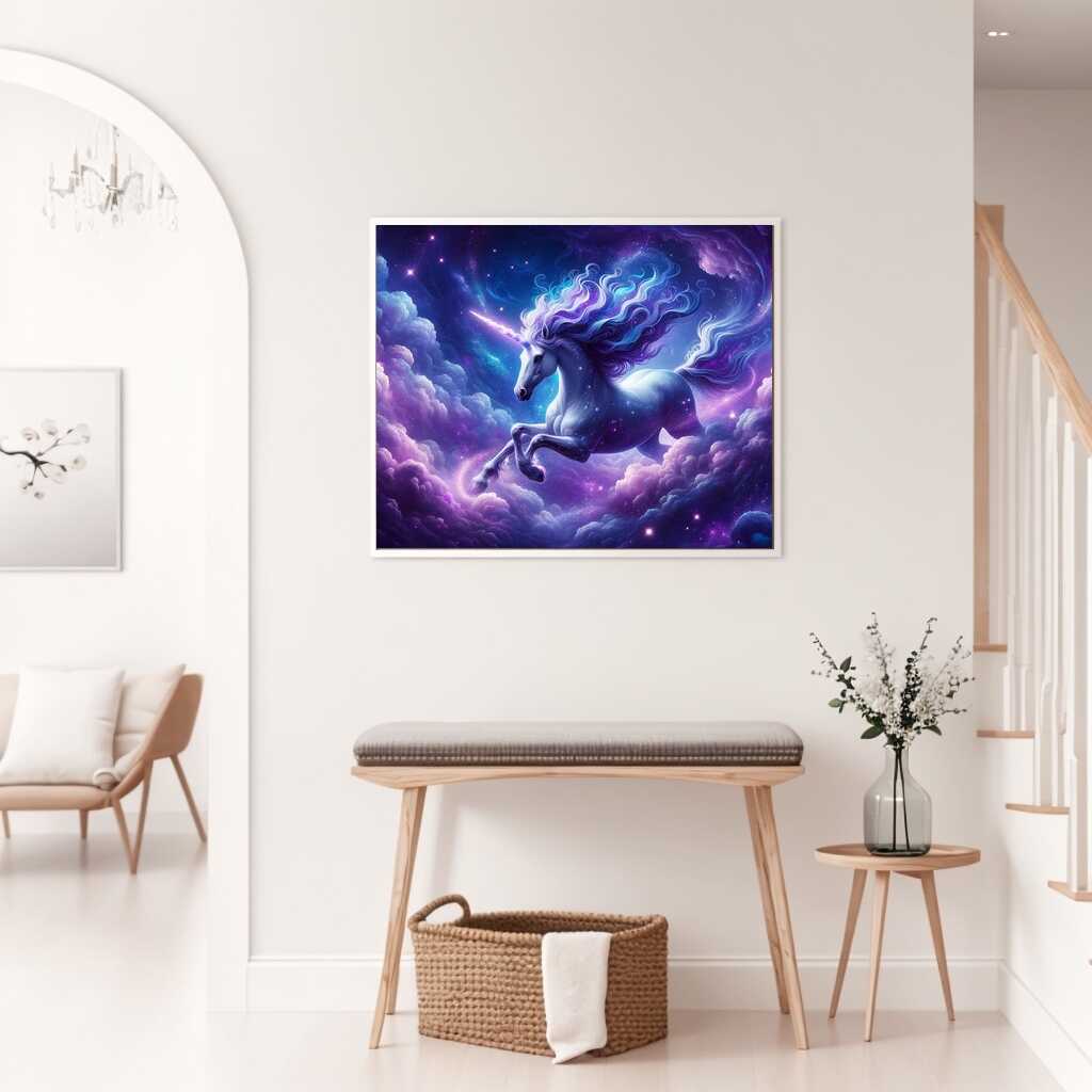 Paint by Numbers - Purple, blue unicorn