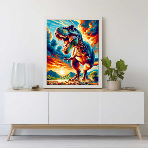 Paint by Numbers - Tyrannosaurus Rex, roars
