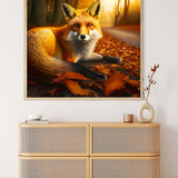 Diamond Painting - Fuchs liegend - gedruckt in Ultra-HD - Fuchs, Neu eingetroffen, Quadratisch, Tiere