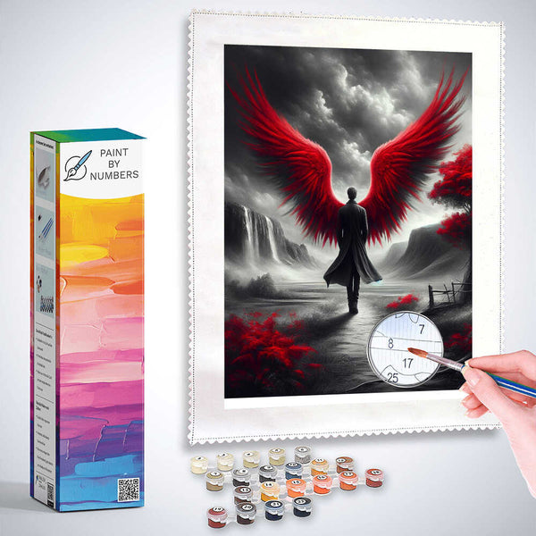 Paint by Numbers - Red wing angel