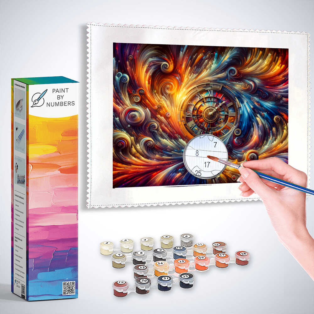 Paint by Numbers - Time Travel Colorful