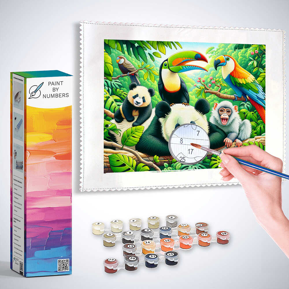 Paint by Numbers - Jungle Friends
