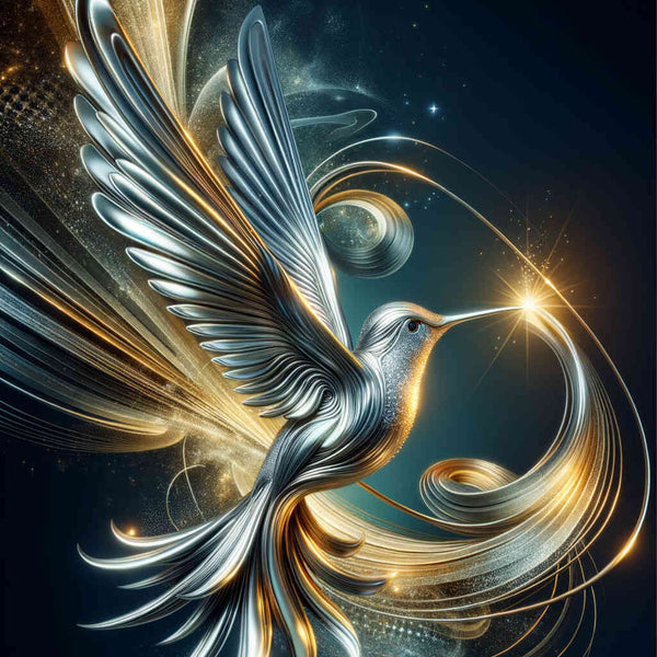Hummingbird, metallic reborn - Paint by Numbers