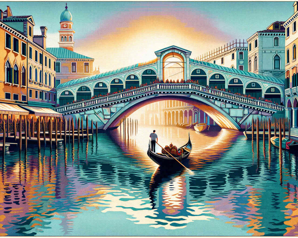 Paint by Numbers - Rialto Bridge, Venice