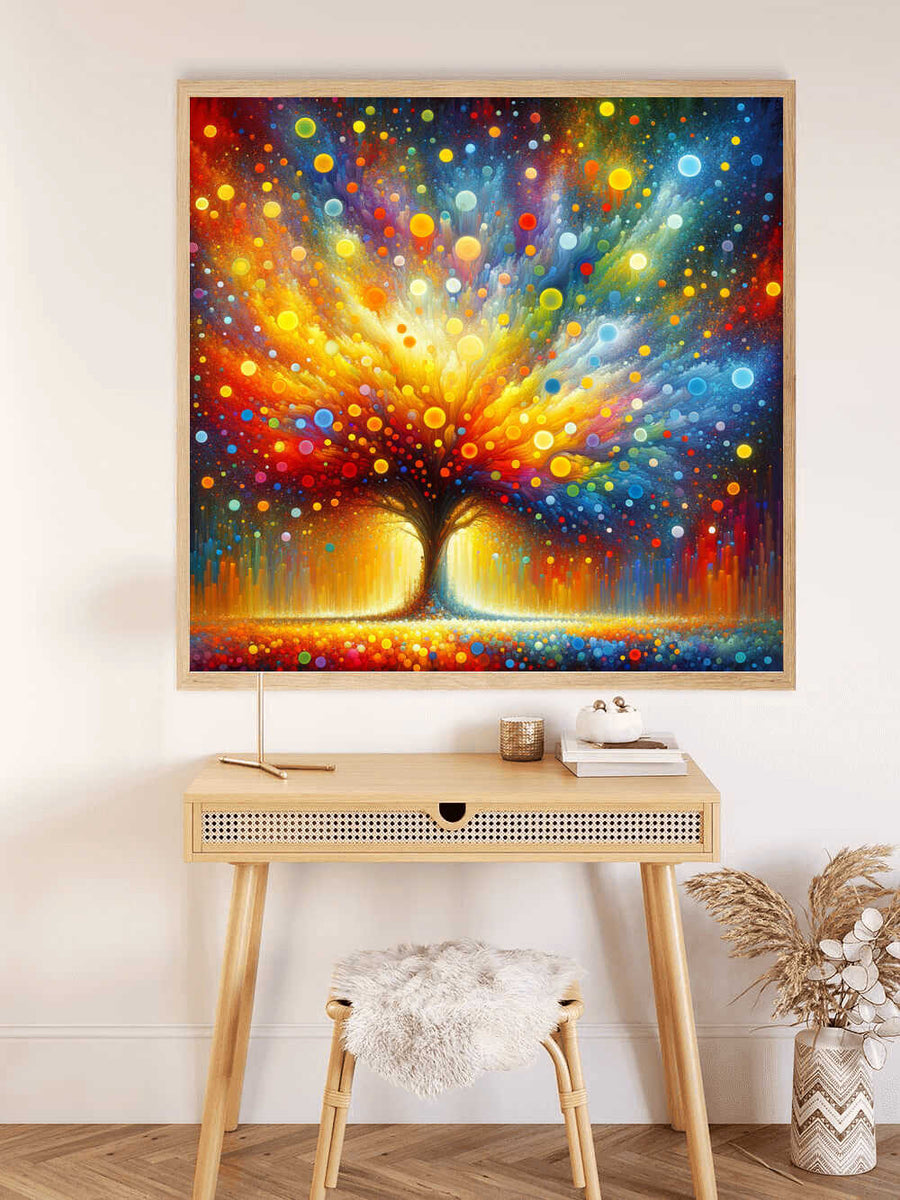 Paint by Numbers - Colorful Abstract Tree