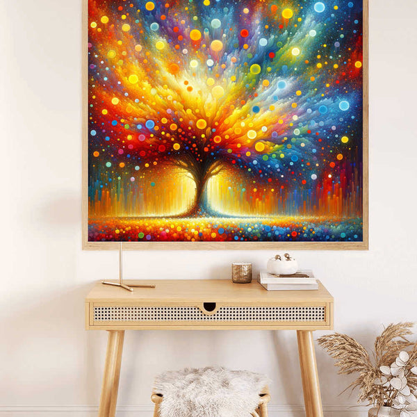 Paint by Numbers - Colorful Abstract Tree