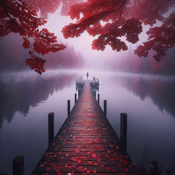 Paint by Numbers - Red Leaf Bridge