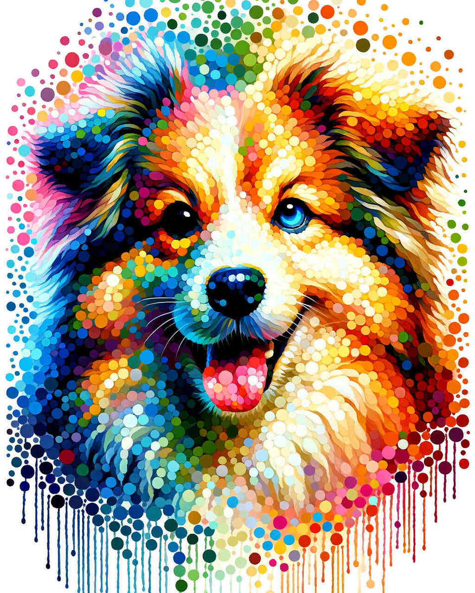 Paint by Numbers - Dog Gradient