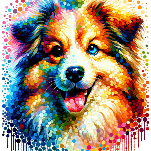 Paint by Numbers - Dog Gradient