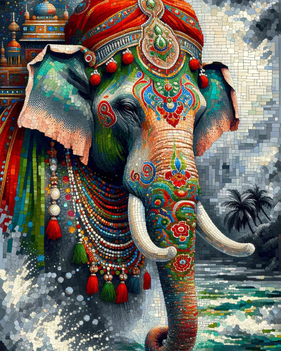 Indian elephant - Paint by Numbers