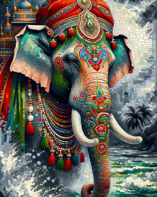 Indian elephant - Paint by Numbers