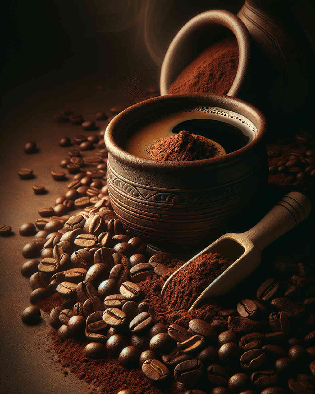 Paint by Numbers Coffee Beans Ground DIY Paint by Numbers