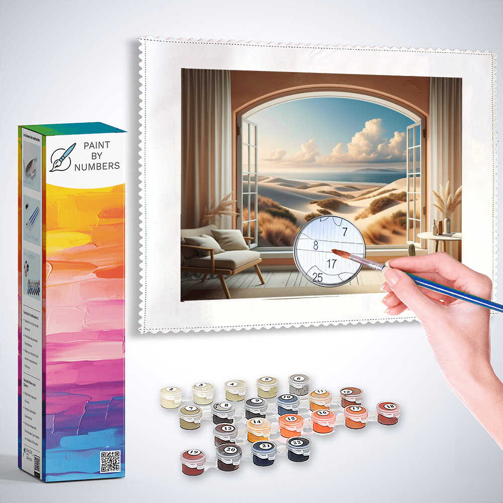 Paint by Numbers - View Out Window Dune